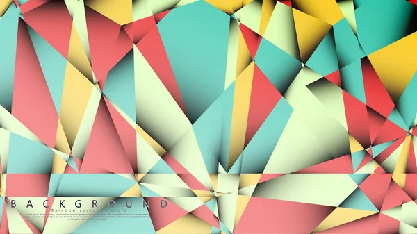 Pastel mavi, kırmızı ve sarı nın birleşimi ile Mozaik Üçgen vektör arka plan. Degradeler ve saydamlık ile geometrik illüstrasyon tarzı.