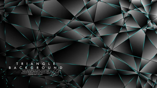 Soyut Arka Plan Geometrik lüks çokgen desenleri ile. Mavi Işık üçgen çizgisi