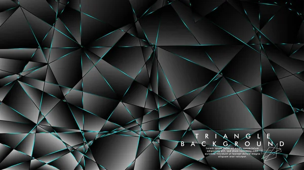 Soyut Arka Plan Geometrik lüks çokgen desenleri ile. Mavi Işık üçgen çizgisi