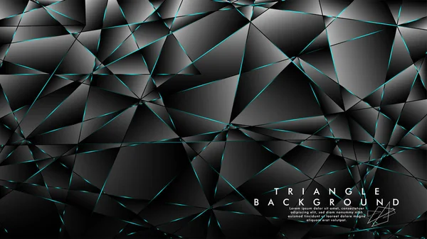 Soyut Arka Plan Geometrik lüks çokgen desenleri ile. Mavi Işık üçgen çizgisi