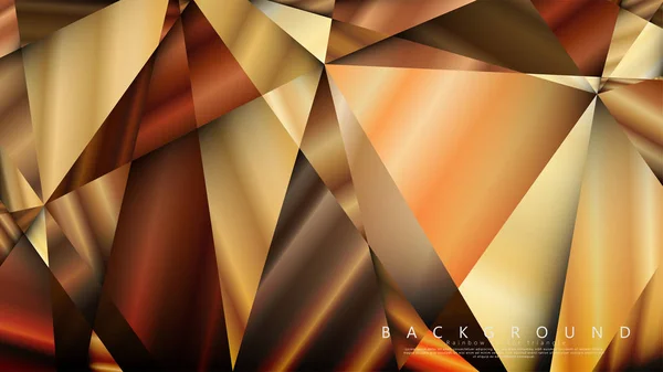 Fond géométrique abstrait. gradient vectoriel triangle doré — Image vectorielle