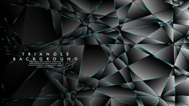 Soyut Arka Plan Geometrik lüks çokgen desenleri ile. Mavi Işık üçgen çizgisi