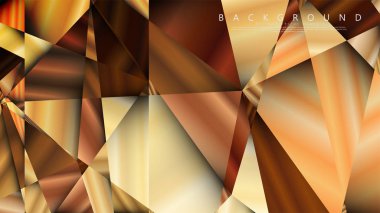 Soyut geometrik arka plan. vektör gradyan altın üçgen