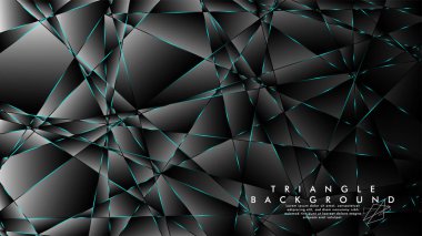 Soyut Arka Plan Geometrik lüks çokgen desenleri ile. Mavi Işık üçgen çizgisi