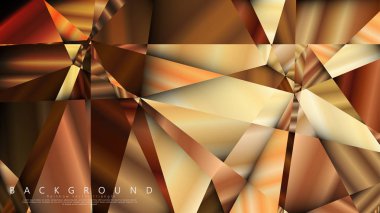 Soyut geometrik arka plan. vektör gradyan altın üçgen