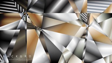 Soyut geometrik arka plan. vektör gradyan metal üçgen