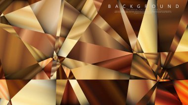 Soyut geometrik arka plan. vektör gradyan altın üçgen