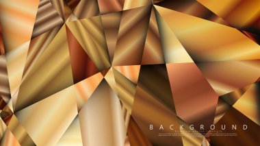 Soyut geometrik arka plan. vektör gradyan altın üçgen