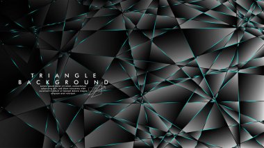 Soyut Arka Plan Geometrik lüks çokgen desenleri ile. Mavi Işık üçgen çizgisi