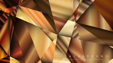 Soyut geometrik arka plan. vektör gradyan altın üçgen