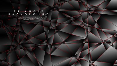 Soyut Arka Plan Geometrik Lüks çokgen desenleri ve Kırmızı üçgen çizgileri ile