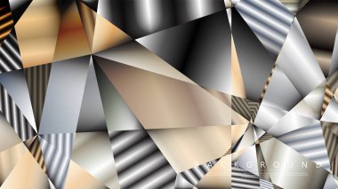 Soyut geometrik arka plan. vektör gradyan metal üçgen