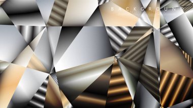 Soyut geometrik arka plan. vektör gradyan metal üçgen