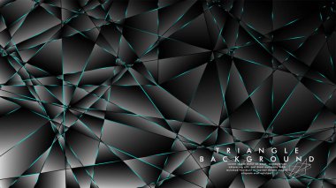 Soyut Arka Plan Geometrik lüks çokgen desenleri ile. Mavi Işık üçgen çizgisi