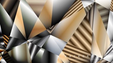 Soyut geometrik arka plan. vektör gradyan metal üçgen