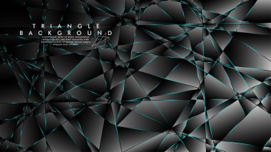 Soyut Arka Plan Geometrik lüks çokgen desenleri ile. Mavi Işık üçgen çizgisi