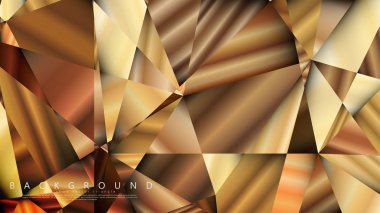 Soyut geometrik arka plan. vektör gradyan altın üçgen