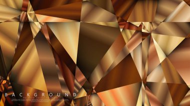 Soyut geometrik arka plan. vektör gradyan altın üçgen