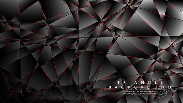 Soyut Arka Plan Geometrik Lüks çokgen desenleri ve Kırmızı üçgen çizgileri ile