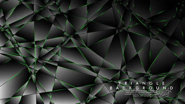 Soyut Arka Plan Geometrik Lüks çokgen desenleri ve Yeşil üçgen çizgileri ile