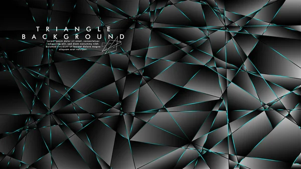 Soyut Arka Plan Geometrik lüks çokgen desenleri ile. Mavi Işık üçgen çizgisi