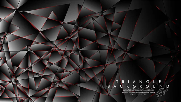 Soyut Arka Plan Geometrik Lüks çokgen desenleri ve Kırmızı üçgen çizgileri ile