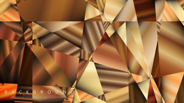 Soyut geometrik arka plan. vektör gradyan altın üçgen