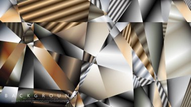 Soyut geometrik arka plan. vektör gradyan metal üçgen