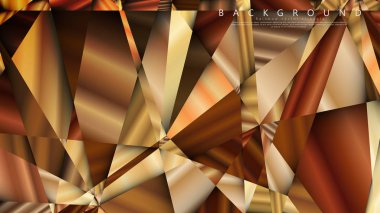 Soyut geometrik arka plan. vektör gradyan altın üçgen