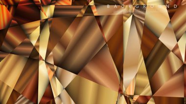 Soyut geometrik arka plan. vektör gradyan altın üçgen