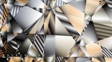 Soyut geometrik arka plan. vektör gradyan metal üçgen