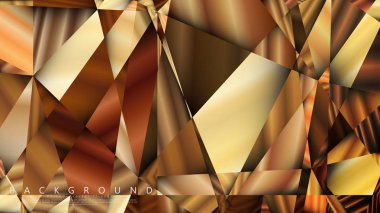 Soyut geometrik arka plan. vektör gradyan altın üçgen