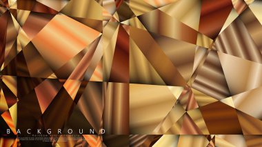 Soyut geometrik arka plan. vektör gradyan altın üçgen