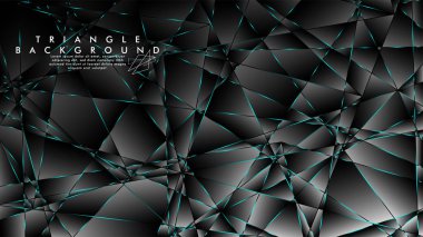 Soyut Arka Plan Geometrik lüks çokgen desenleri ile. Mavi Işık üçgen çizgisi