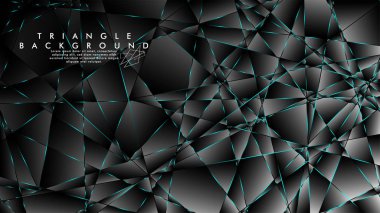 Soyut Arka Plan Geometrik lüks çokgen desenleri ile. Mavi Işık üçgen çizgisi