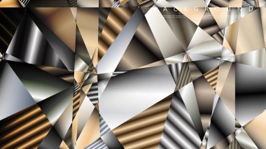 Soyut geometrik arka plan. vektör gradyan metal üçgen