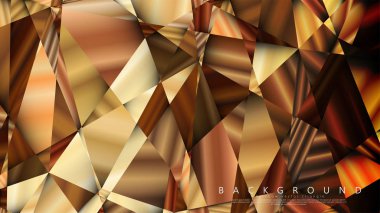 Soyut geometrik arka plan. vektör gradyan altın üçgen