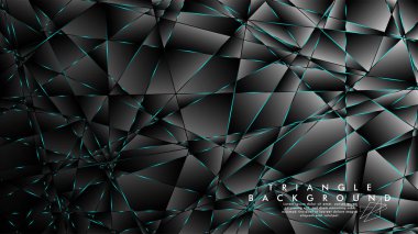 Soyut Arka Plan Geometrik lüks çokgen desenleri ile. Mavi Işık üçgen çizgisi