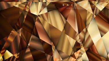 Soyut geometrik arka plan. vektör gradyan altın üçgen