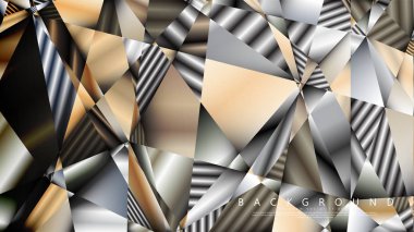 Soyut geometrik arka plan. vektör gradyan metal üçgen