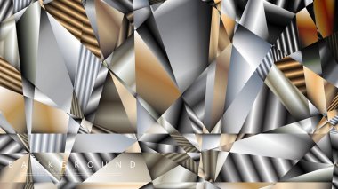 Soyut geometrik arka plan. vektör gradyan metal üçgen