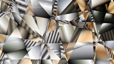 Soyut geometrik arka plan. vektör gradyan metal üçgen