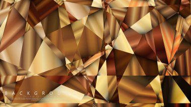 Soyut geometrik arka plan. vektör gradyan altın üçgen