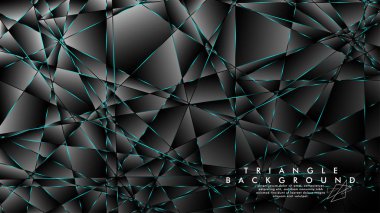 Soyut Arka Plan Geometrik lüks çokgen desenleri ile. Mavi Işık üçgen çizgisi