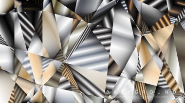 Soyut geometrik arka plan. vektör gradyan metal üçgen