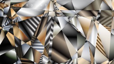 Soyut geometrik arka plan. vektör gradyan metal üçgen