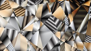 Soyut geometrik arka plan. vektör gradyan metal üçgen