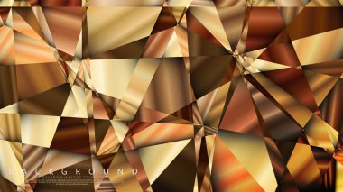 Soyut geometrik arka plan. vektör gradyan altın üçgen