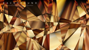 Soyut geometrik arka plan. vektör gradyan altın üçgen