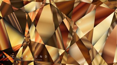 Soyut geometrik arka plan. vektör gradyan altın üçgen